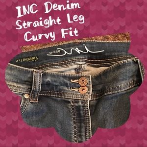 Inc Denim Straight Leg Curvy Fit